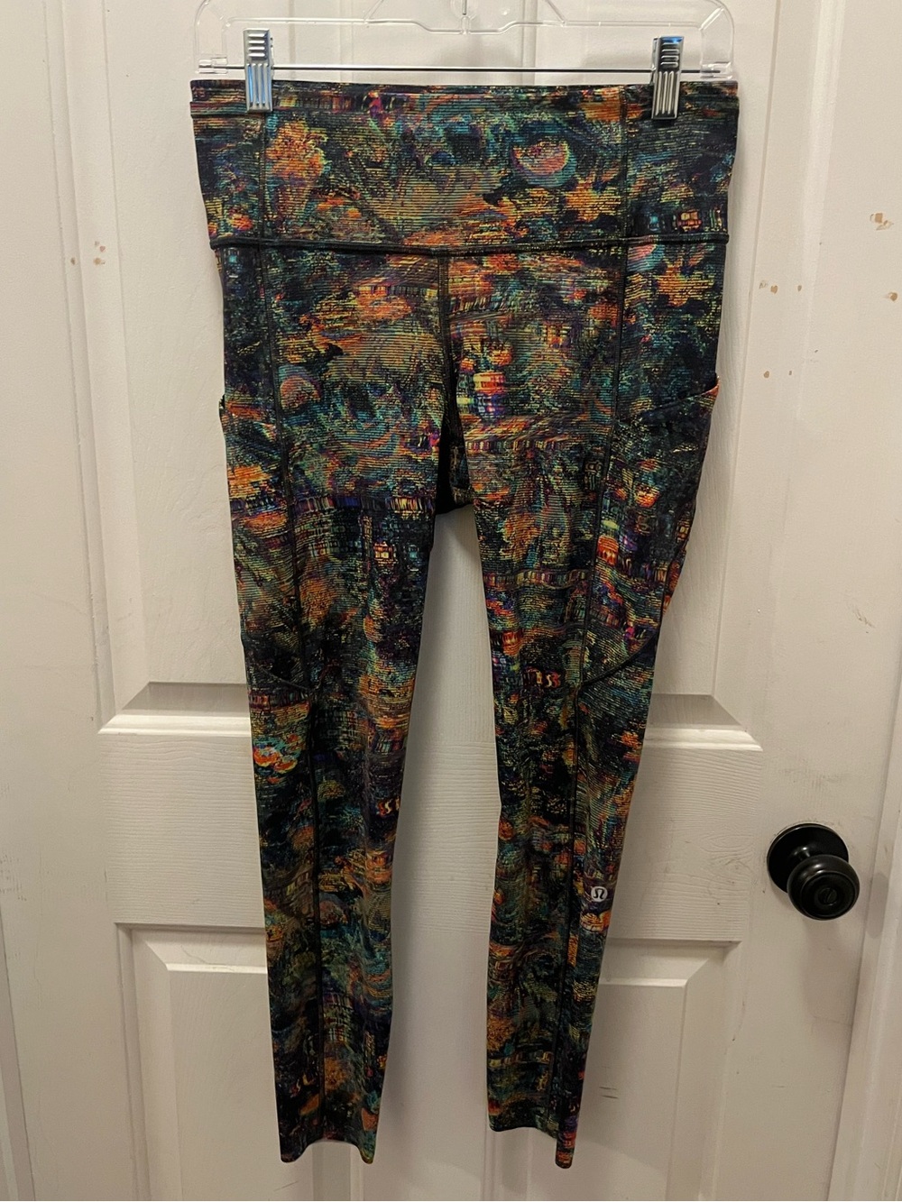 🍋🦄LIKE NEW Lululemon Fast & Free Tight 25" - Glitch Tapestry Starlight Multi - 8